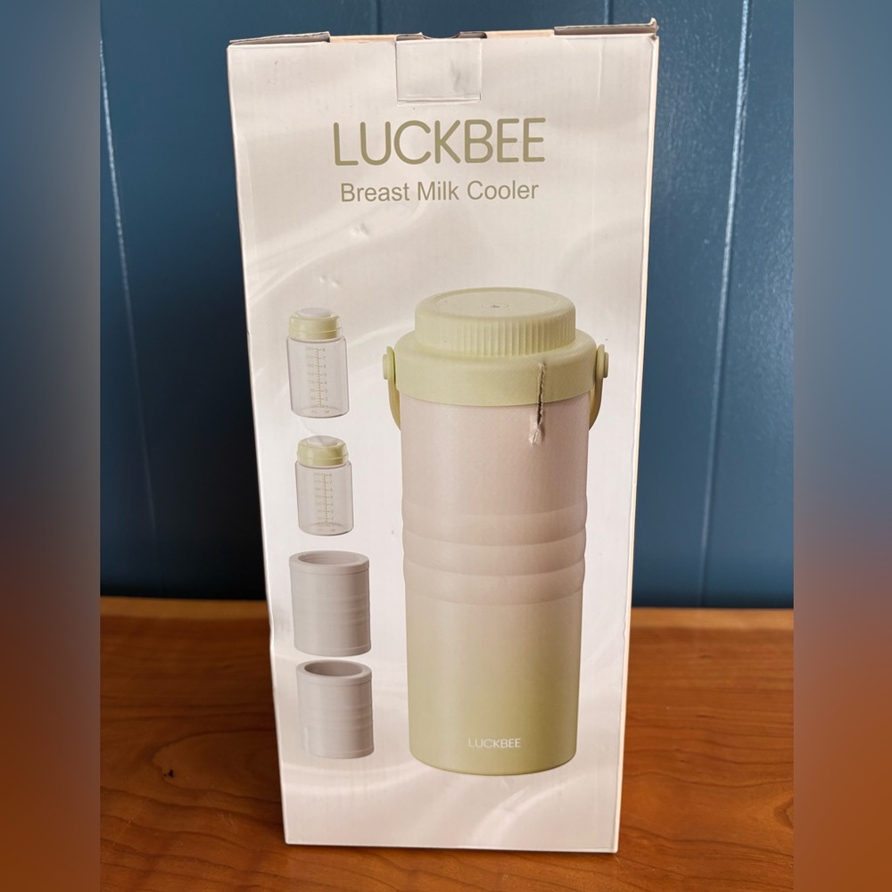 Breast Milk Cooler, Mint Green and White